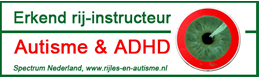 Keurmerk Erkend rij-instructeur Autisme en ADHD van Spectrum Nederland
